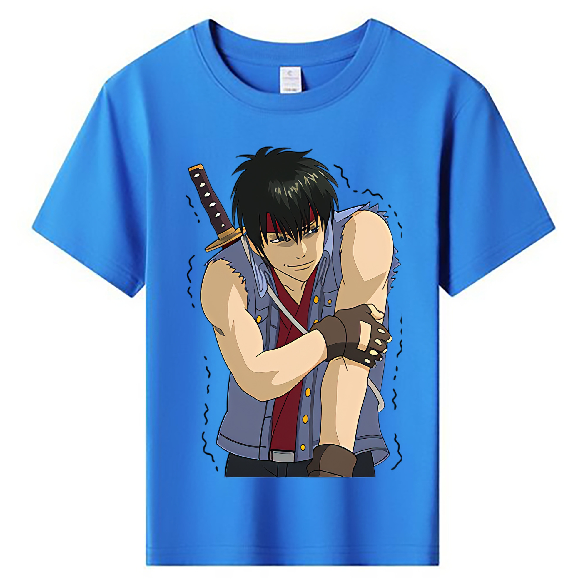 （画像用） ぎんたま 坂田銀時（さかたぎんとき） 神楽 志村新八（しむら しんぱち） GINTAMA Sakata Gintoki Kagura Shimura Shinpachi 綿100％キッズTシャツ（フロントプリント）
